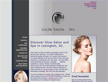 Tablet Screenshot of glowsalonsc.com